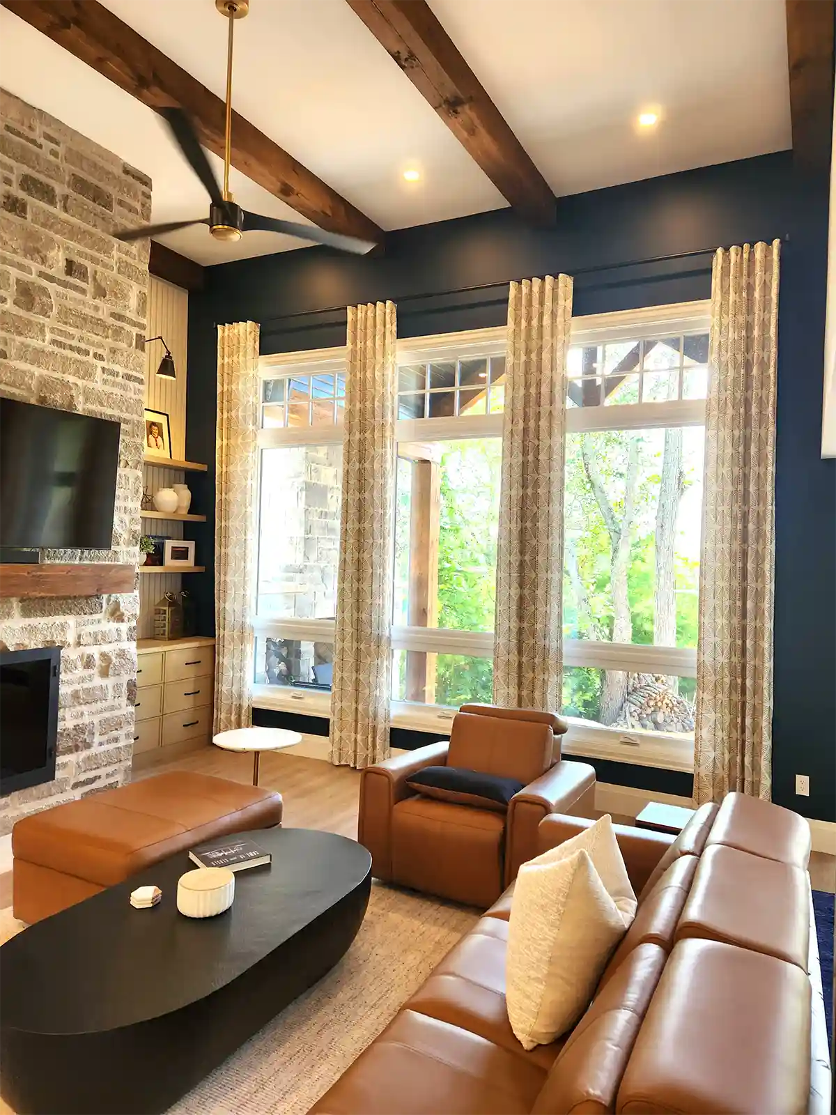 draperies family room